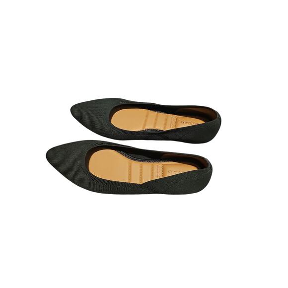 Cynthia Rowley Chelsea green flats point toe like Rothys sz 8.5 SH353 - Picture 2 of 6